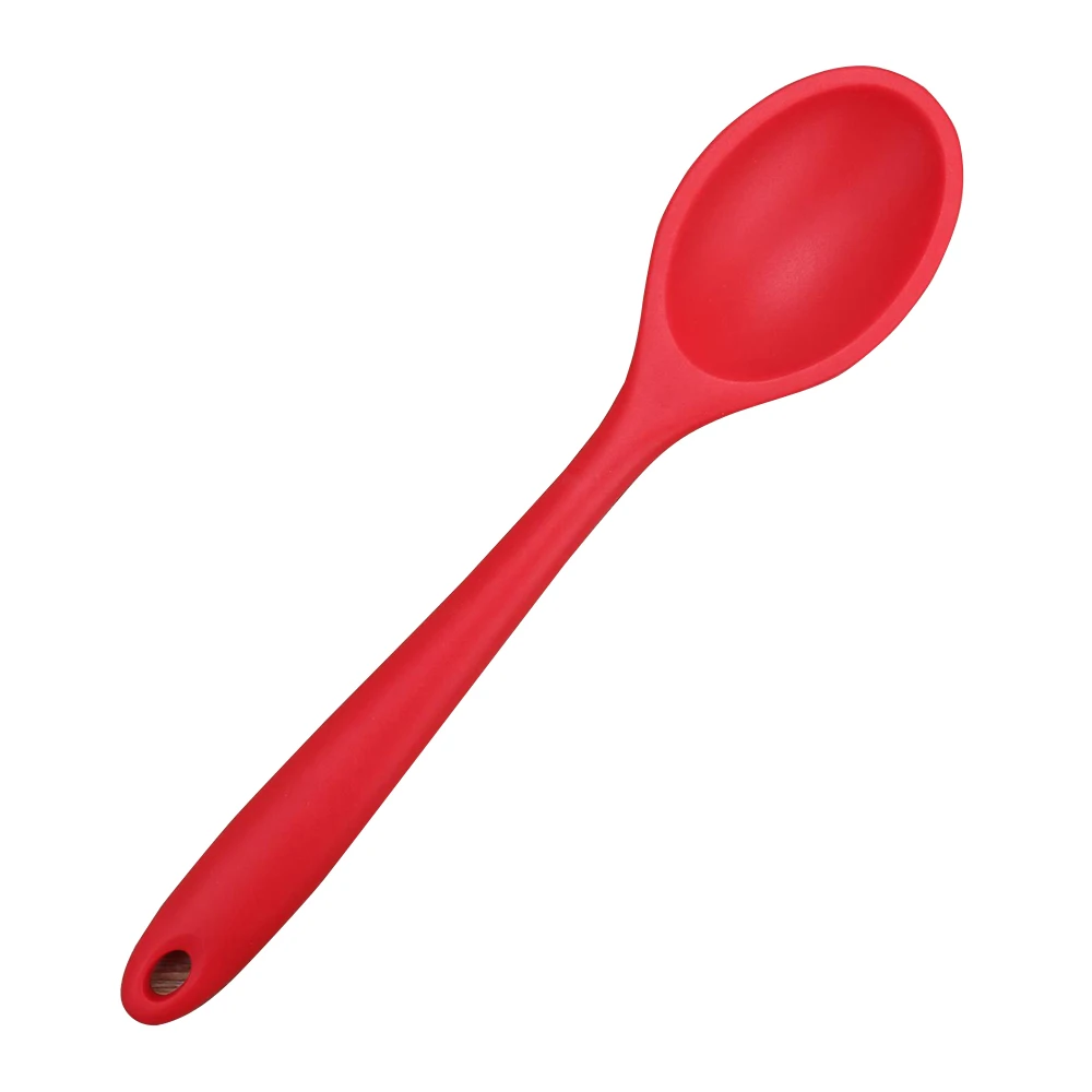 

Home Use Large Silicone Long Handle Spoon High Grade Mixing Ladle Cooking Kitchen Soup Spoons Tableware Kitchen,Dining & Bar