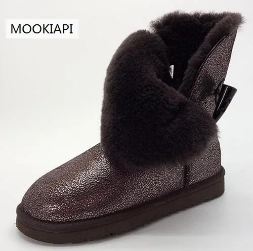 2019 Free shipping!Classic high snow boots Women\'s warm boots high quality Australia genuine sheepskin boots women shoes