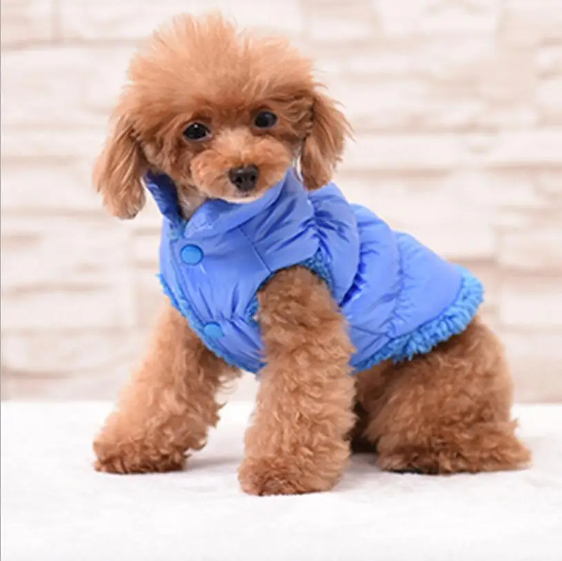 Warm Windproof Vest for Pets, Dog Clothes, Fleece Inside, Puppy Outfit, Small, Medium, Large Dogs, Winter