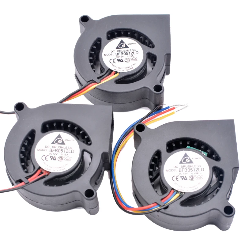 

Original BFB0512LD 5cm 5020 50x50x20mm 12V 0.15A 2 lines 3 lines 4 lines pwm projector turbo blower cooling fan