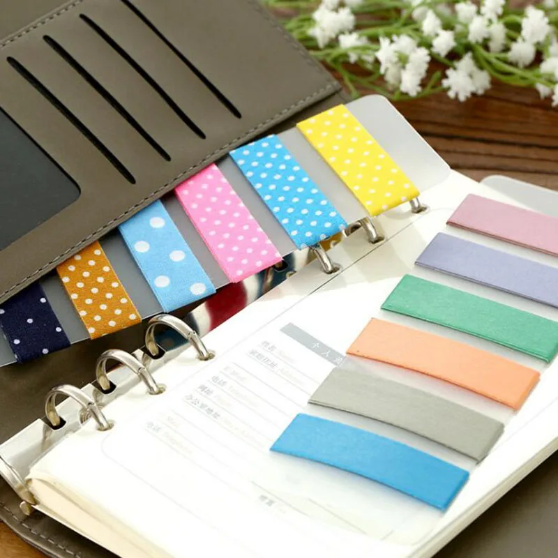 6 Stks/partij Draagbare Transparante Pvc Board Afplakband Washi Tape Vel Subpakket Plate Tape Pakket Planner Tool