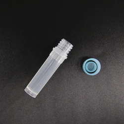 IKEME 500 Pieces 2ml Freezing Cryo Vial Tube Cryovial Plastic Cryogenic Vial Laboratory Cryovials