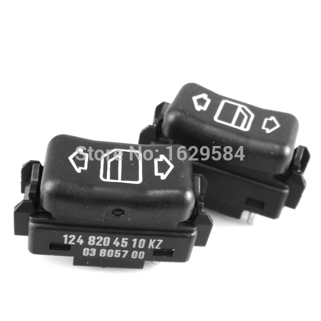 

2 шт. для W124 W201 W126 300E 350 190E черный переключатель дверного окна управления FM 124 820 4610 1248204610 124 820 4510 1248204510