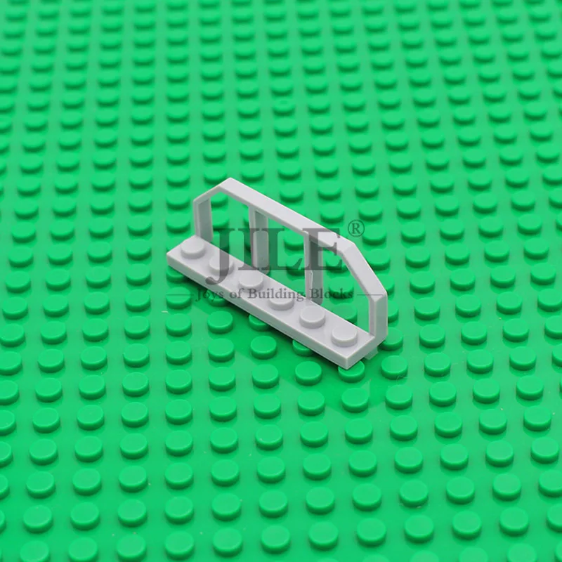 Moc Plate Modified 1x6 with Train Wagon End 6583 Guard Bar DIY Enlighten Building Blocks Bricks Compatible Assembles Particles