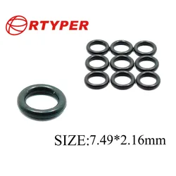 50/100pcs Universal Fuel Injector Repair Kits ORing 7.49*2.16mm 21015