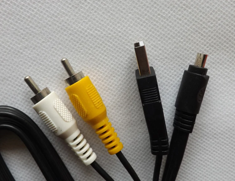 كابل USB + AV ، UC9141 ، لنيكون 5900,7600 ، 7900,8400 ، P60 ، P6000