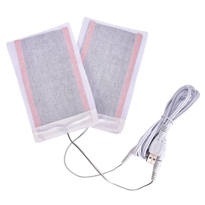 

1/2pc 5V Carbon Fiber Heating Pad USB Heating Film Electric Infrared Fever Heat Mat Winter Warm Arm Waist Heat Usb Glove