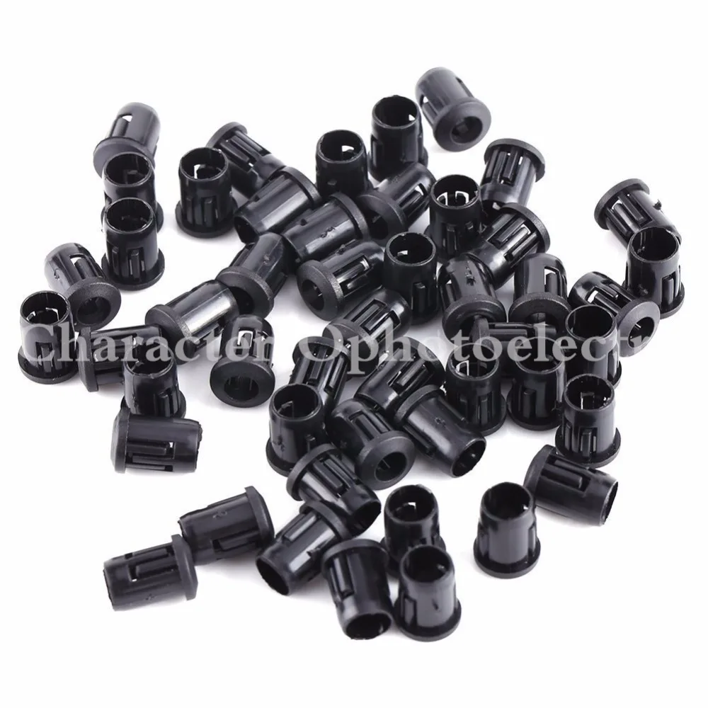 50 100 500 Pcs/Lot Lamp Socket Diode Holder Plastic Black Clip Bezel Mount Useful 3mm 5mm 8mm 10mm LED