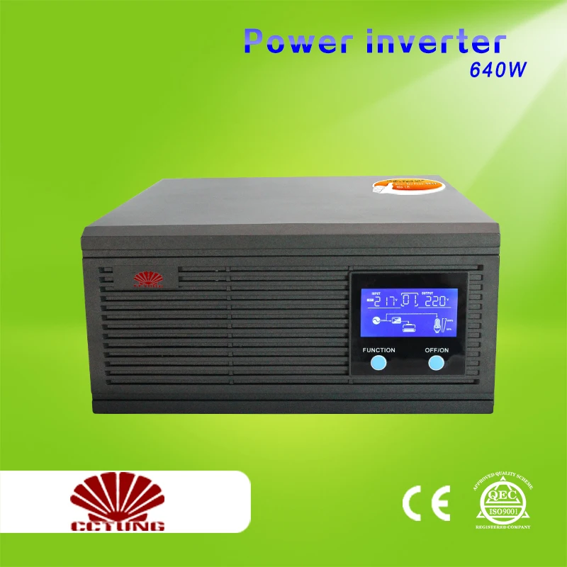 

800VA 640W Power Inverter Home Inverter System 85-275VAC Input 110V 220V 230V 240VAC Pure Sine Wave Output with 12V 24V Battery