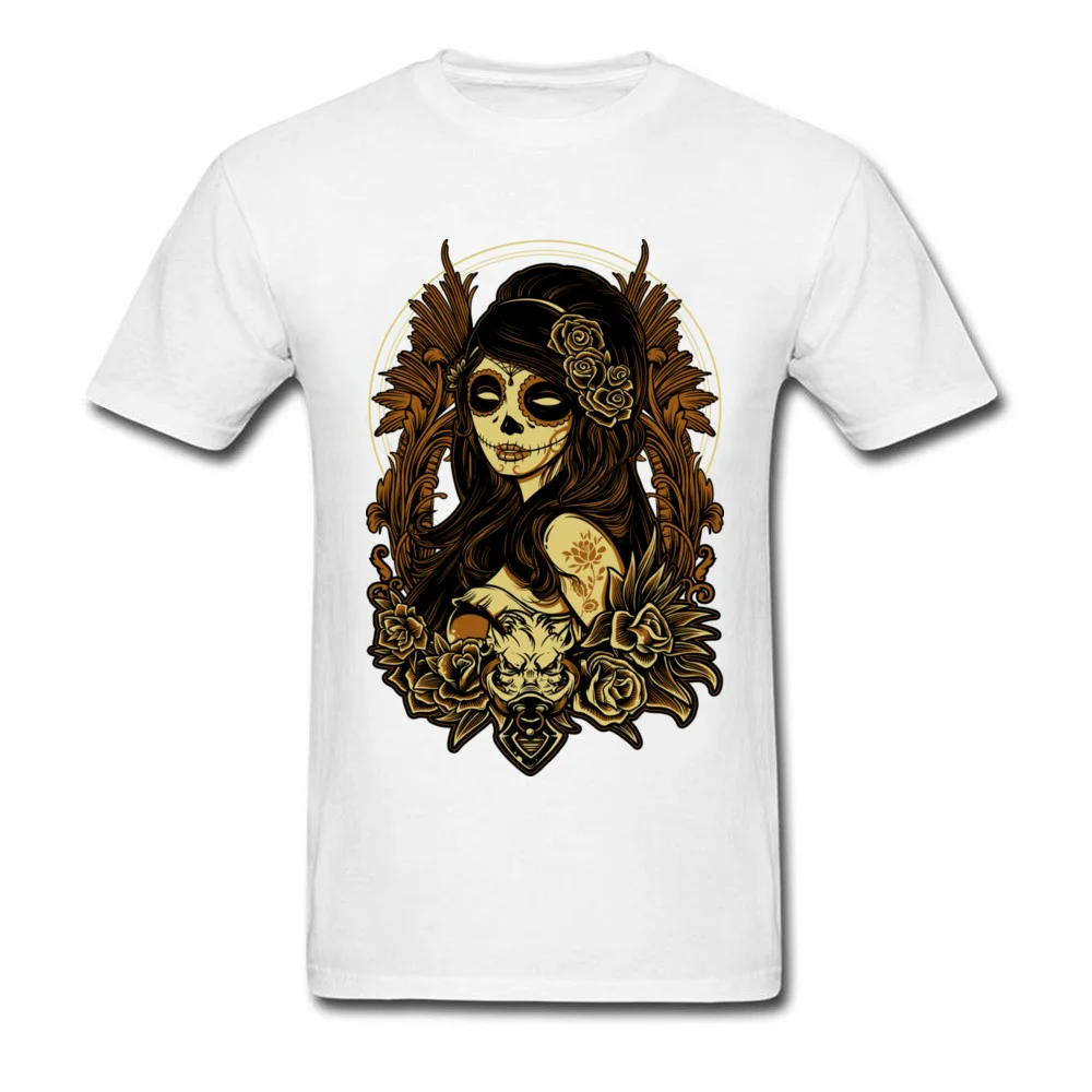 Night Of The Kitsune Mask T Shirt Men T-shirt Mexico Dead Skull Tshirt Horror Art Tops Tees Halloween Clothing Black