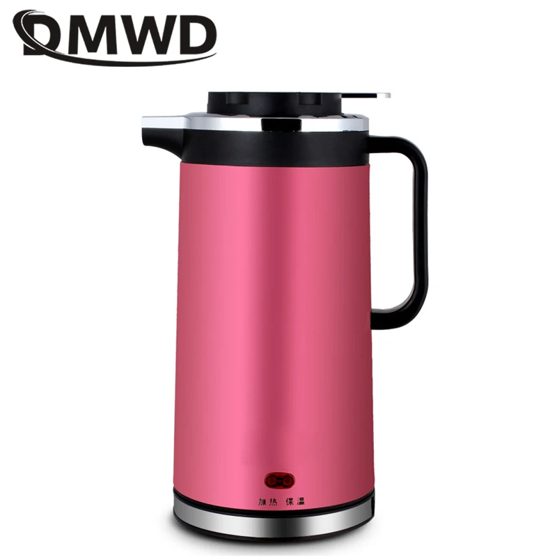 DMWD 1.8L Portable electric kettles Teapot water boiler Quick Heating samovar for Travel kitchen Instant Heating stainless steel