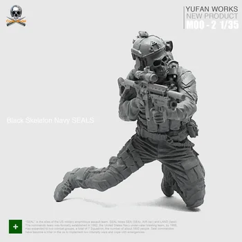 Yufan Model 1/35Figure Resin Soldiers Us Seals Model Kit Moo-02