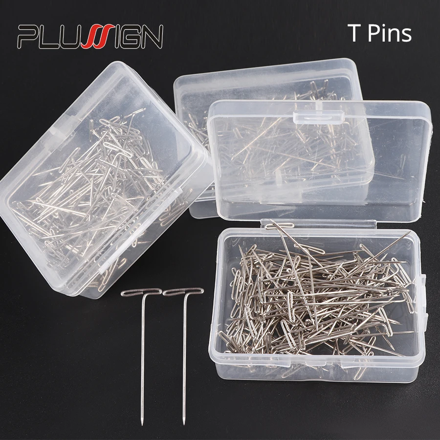 

50Pcs T Pins For Blocking Knitting, Modelling And Crafts, Holding Wigs, Hair Extensions, Wig Making 1.5Inch 38Mm Wig Pin