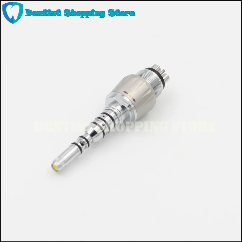 6 hole Titanium Shell Dental LED fiber optic handpiece compatible with kv mutiflex Quick Coupling Coupler Adaptor Dental Tools