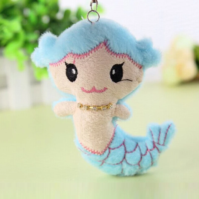 

1PCS Mermaid Plush Doll Toy Mini Lovely Cartoon Soft Small Pendant Child Girls Christmas Birthday Happy Colorful Gifts