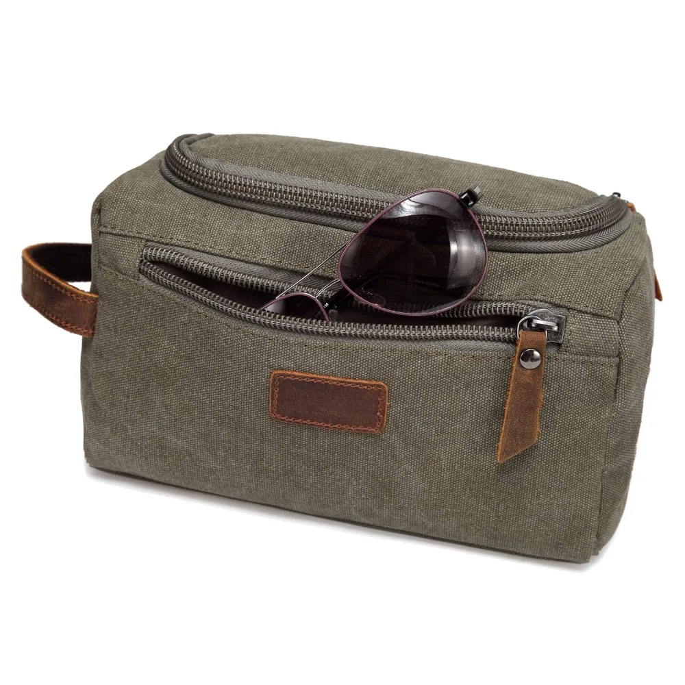 Wasserdicht Tragen Männer Kosmetik Make-Up Box Tasche Reise Veranstalter Leinwand Große Notwendigkeiten Männlichen Eitelkeit Fall Waschen Kulturbeutel – Detail 4