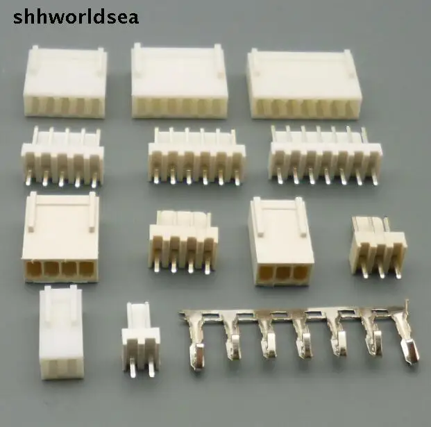 

shhworldsea 100sets/Lot Connector Leads Header 2.54mm KF2510 2P 3P 4P 5P 6P 7P 8P 9P 10P Kit Housing Pin header Terminal