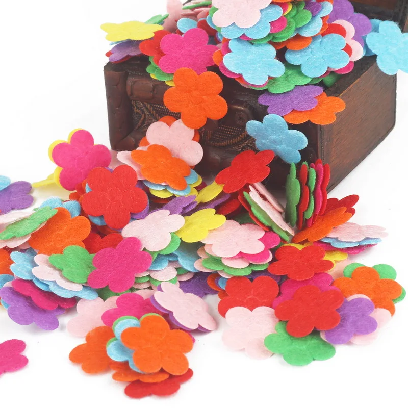 Creative Non-tessuto di Patch Per Bambini Fatti A Mano Di Puzzle Materiali Petalo Corona Modello Bambini Toppe e Stemmi Mestiere di Cucito FAI DA TE