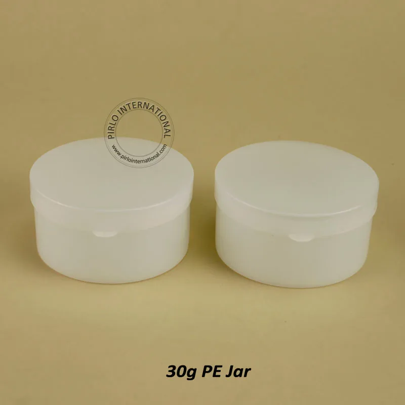 100pcs/Lot Wholesale 30g Single Wall Plastic Cream Jar,Empty Personal Care Women Cosmetic Container Small Display Box