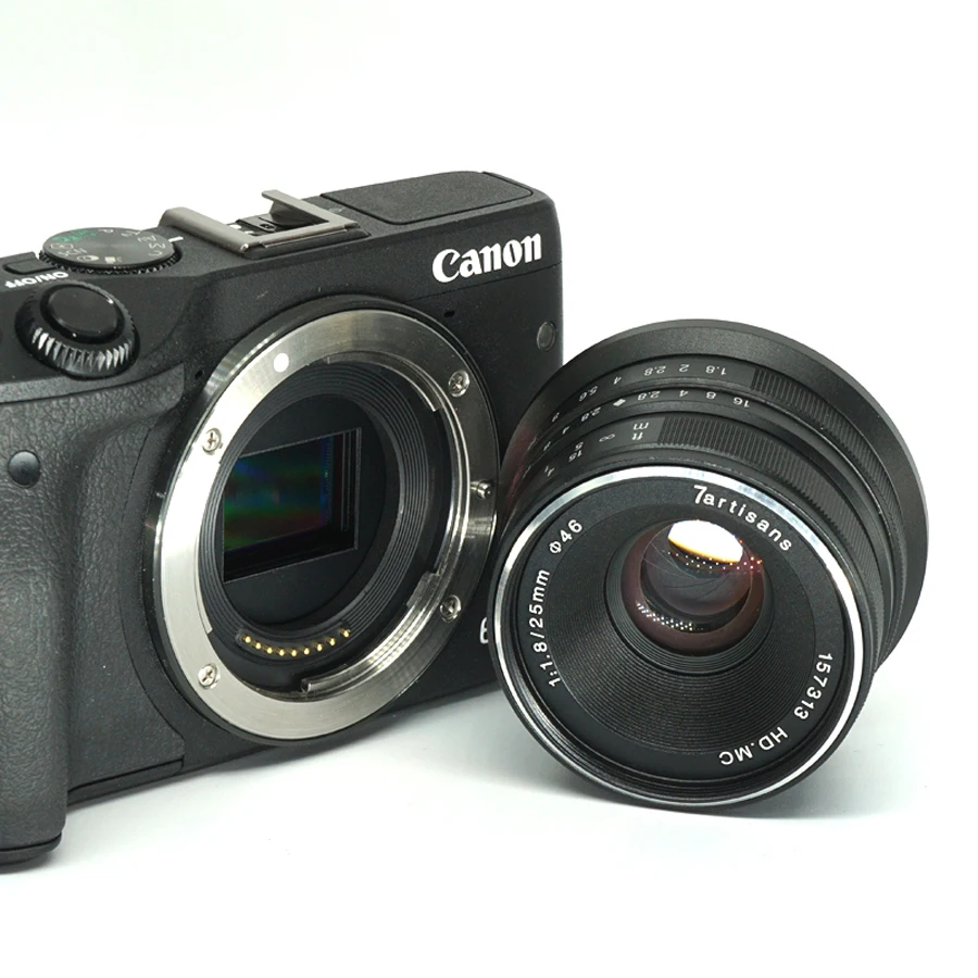 7 Nghệ Nhân 25Mm F1.8 Lấy Nét Bằng Tay Thủ Cho Sony E Mount A6500 A7RIII A7III/Fuji X-T3/m4/3 GH5 GH4/Canon EOS M6 M50 Camera