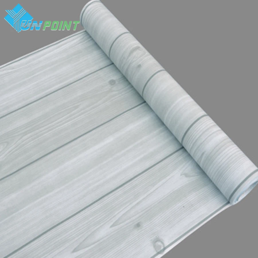 PVC Self Adhesive Wallpaper DIY Wood Grain Furniture Renovation Sticker Wooden Desktop Wardrobe Door Vinyl Waterproof Wall Paper