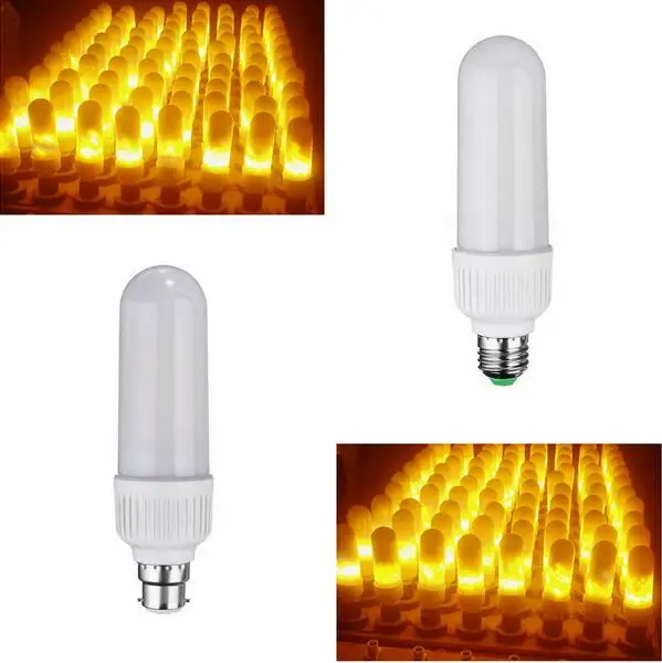 Best Promotion 5W 2835 SMD 99 LED Lamp Bulb E27 B22 1800K Yellow Flickering Flame Fire LED Light Bulb Corn Light Bulb AC85-265V