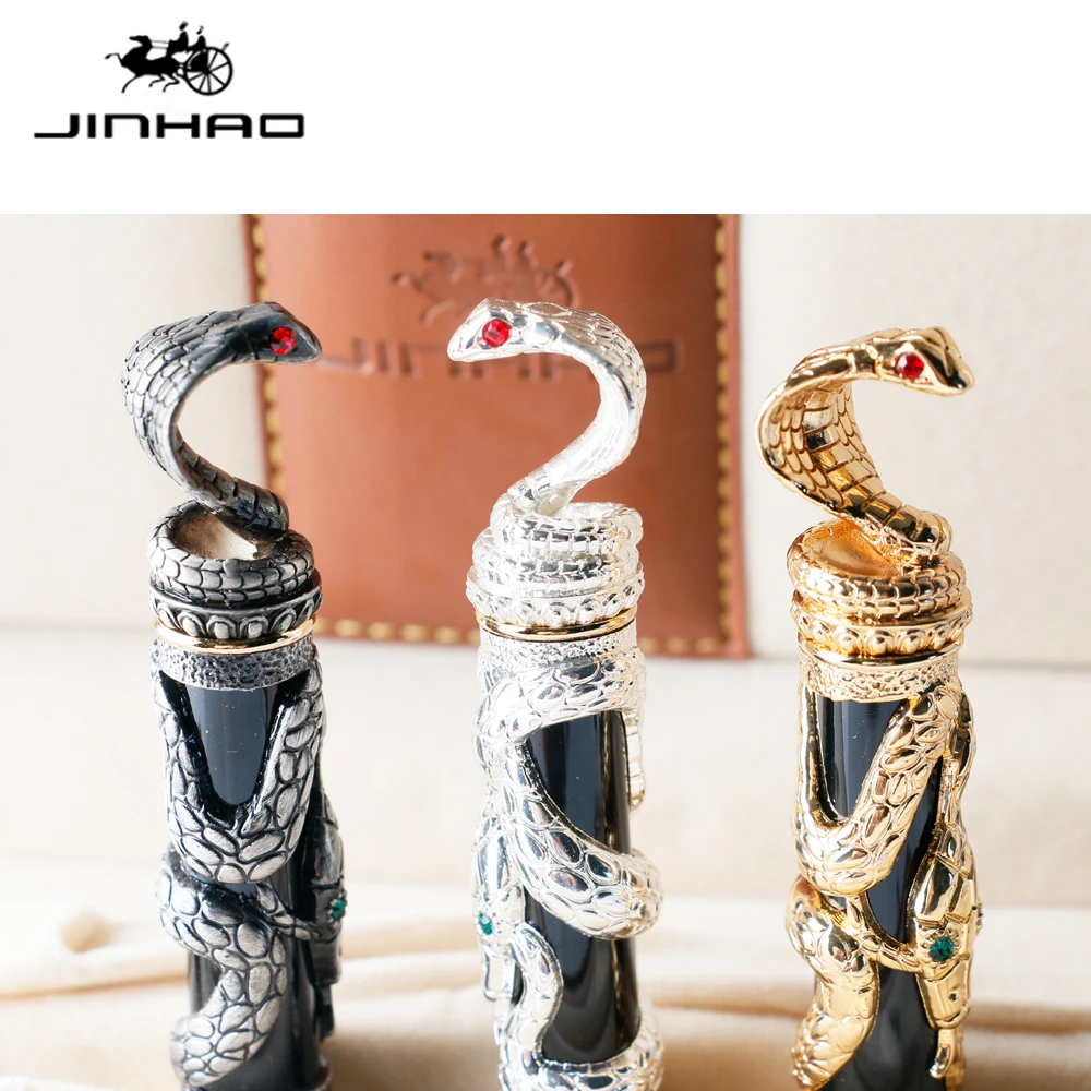 Imagem -06 - Jinhao Snake Caneta Esferográfica Novidade Cobra Padrão 3d para Homens Material de Escritório Empresarial Alta Qualidade Presente de Luxo 0.7 mm Nib