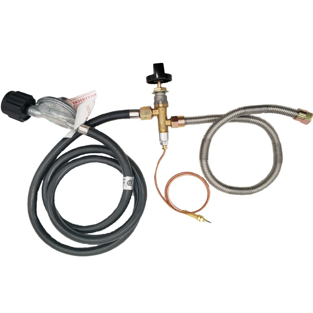 Propane Fire Pit/Fireplace Parts Gas Control Valve System regulator valve with hose