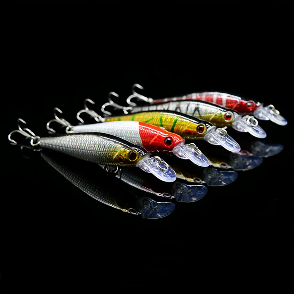 66pcs/lot Fishing Lures Mixed 10 Models Hard Baits 66 Colors High Quality Varisized Bass Crankbait Wobbler Fishing Tackle