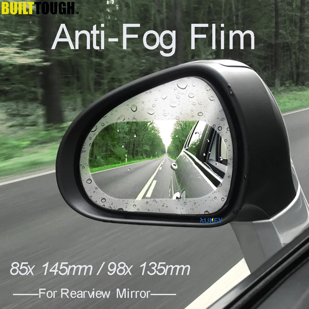 2Pcs/set Auto Car Anti Water Mist Film Anti Fog Coating Rainproof Hydrophobic Rearview Mirror Protective Film 85x145mm 98x135mm