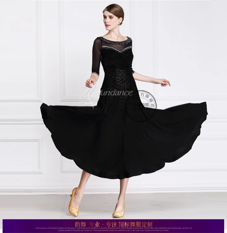 Dame Angepasst Ballroom Dance Kleid Mädchen Walzer Tango Tanzen Kleider Weibliche Standard Flamenco Bühne Ballsaal Kostüme D-0407