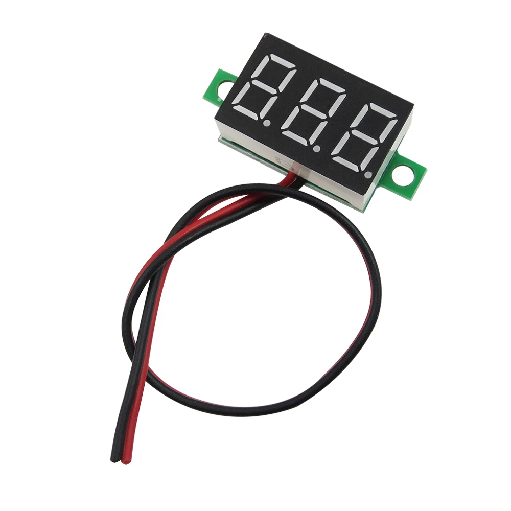 10pcs/lot red Second line precision dc digital voltmeter head LED digital voltmeter DC4.5V-30V