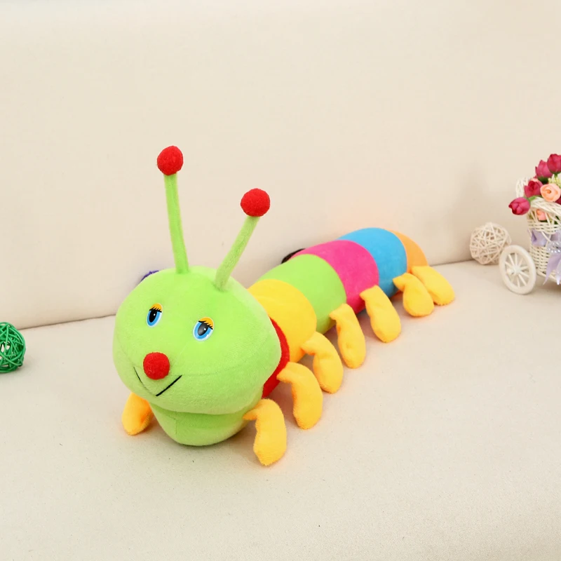 new cute Colorful caterpillar toy lovely plush Millipedes doll gift about 75cm