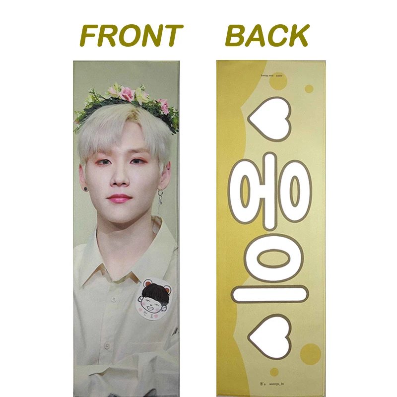 

Customized Double Sided Suede Banner, Reflective, Concert Cheering, Kpop Slogan Towel,MOQ 30Pcs