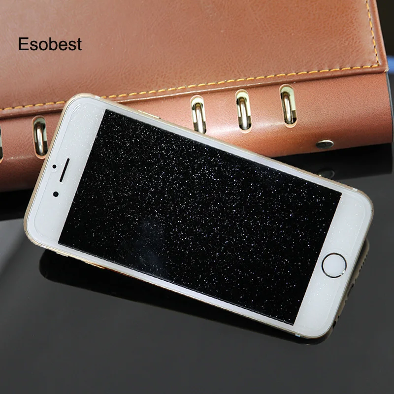 

Esobest 3pcs For iphone 7 plus 6 6s plus 5 5s se 4 4s Glitter touch 5 4 Diamond Sparkling screen protector
