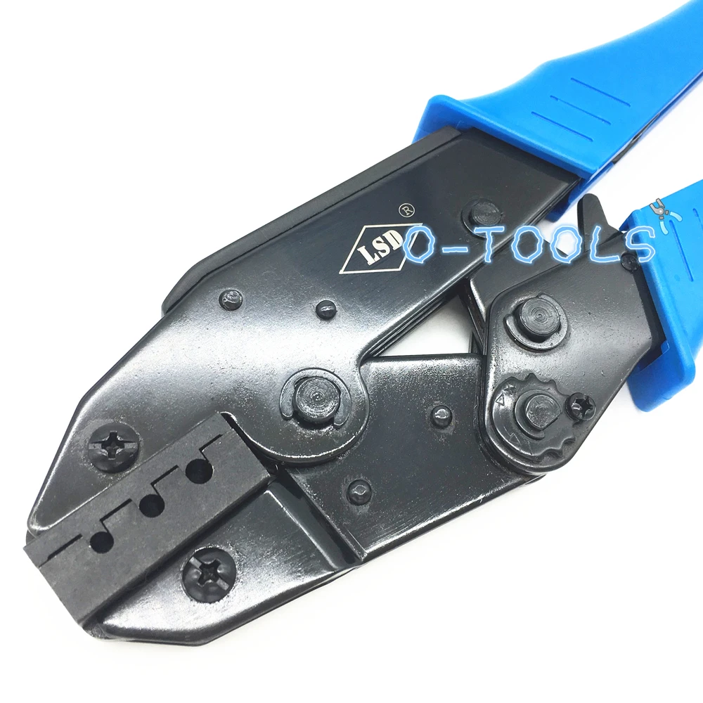 Ratchet aglet crimping pliers for attach metal sheath aglets to the end of laces hand aglet crimping tools crimpers