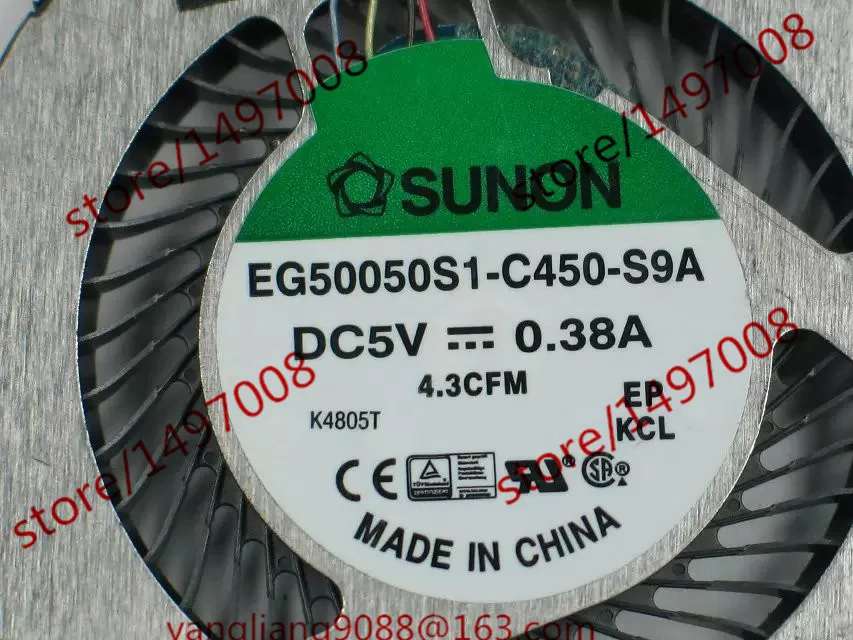 SUNON EG50050S1-C450-S9A DC 5V 0.38A 4 Dây Máy Chủ Quạt Làm Mát