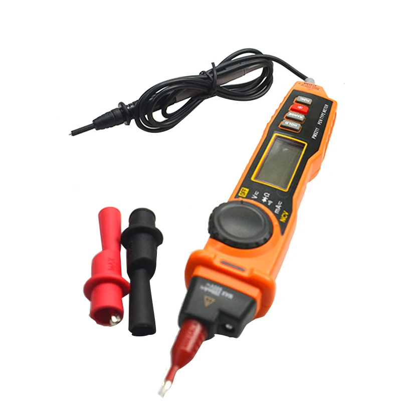 PM8211 Digital Multimeter with probe ACV/DCV Electric Handheld Tester Multitester digital pen type multimeter