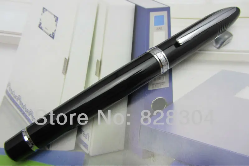 

High-quality black fountain Pen Duke Sharks shipping Heavy texture