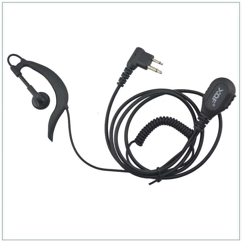 M Plug G-hook headset Earpiece with finger PTT for Motorola CP200 CT450 P040 GP68,Hytera TC-500, PX-508,Kirisun S780 (M-HS-04)