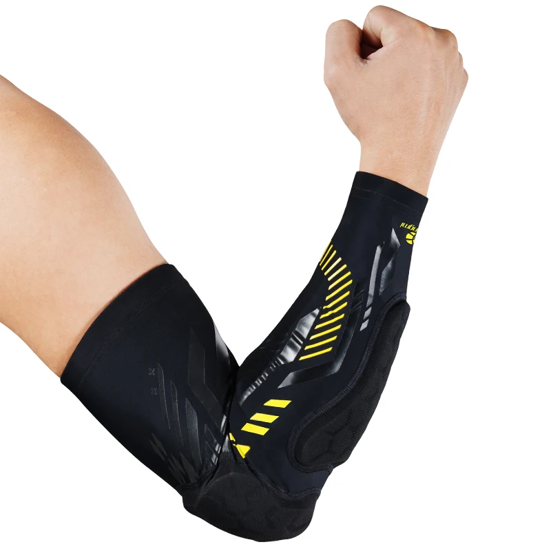 Kuangmi-Elbow Support Protector,Anti-collision Arm Sleeve,Brace Warmer,Breathable Elastic Pads,Gym,Sport,Basketball,1 Pair