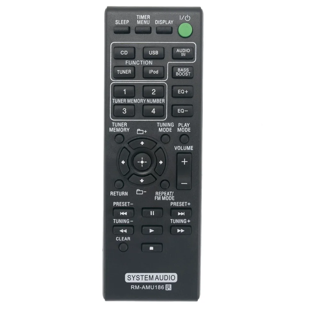 

New Remote Control RM-AMU186 Rmamu186 Rm-amu186 for Sony Music System MHC-EC719IP HCD-EC719IP HCD-EC919IP MHC-EC919IP