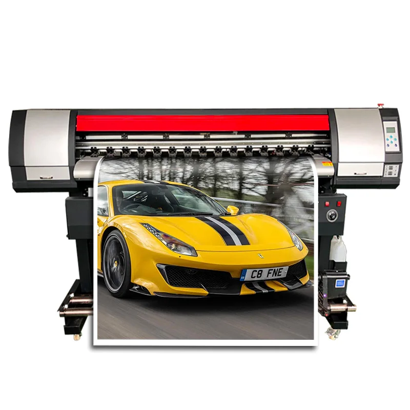 Vinyl Printer 1600mm Eco Solvent Printing Machine Single DX5 Printhead Digital 1440Dpi Inkjet Flex Printing Machine