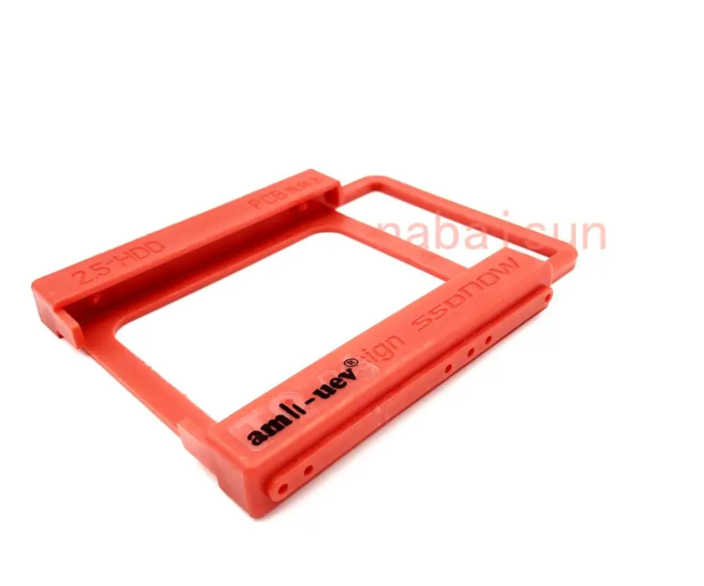 AMLI-UEV 2.5 inch to 3.5 inch SSD HDD Notebook Hard Disk Drive Mounting Kit Plastic Adapter Bracket Dock