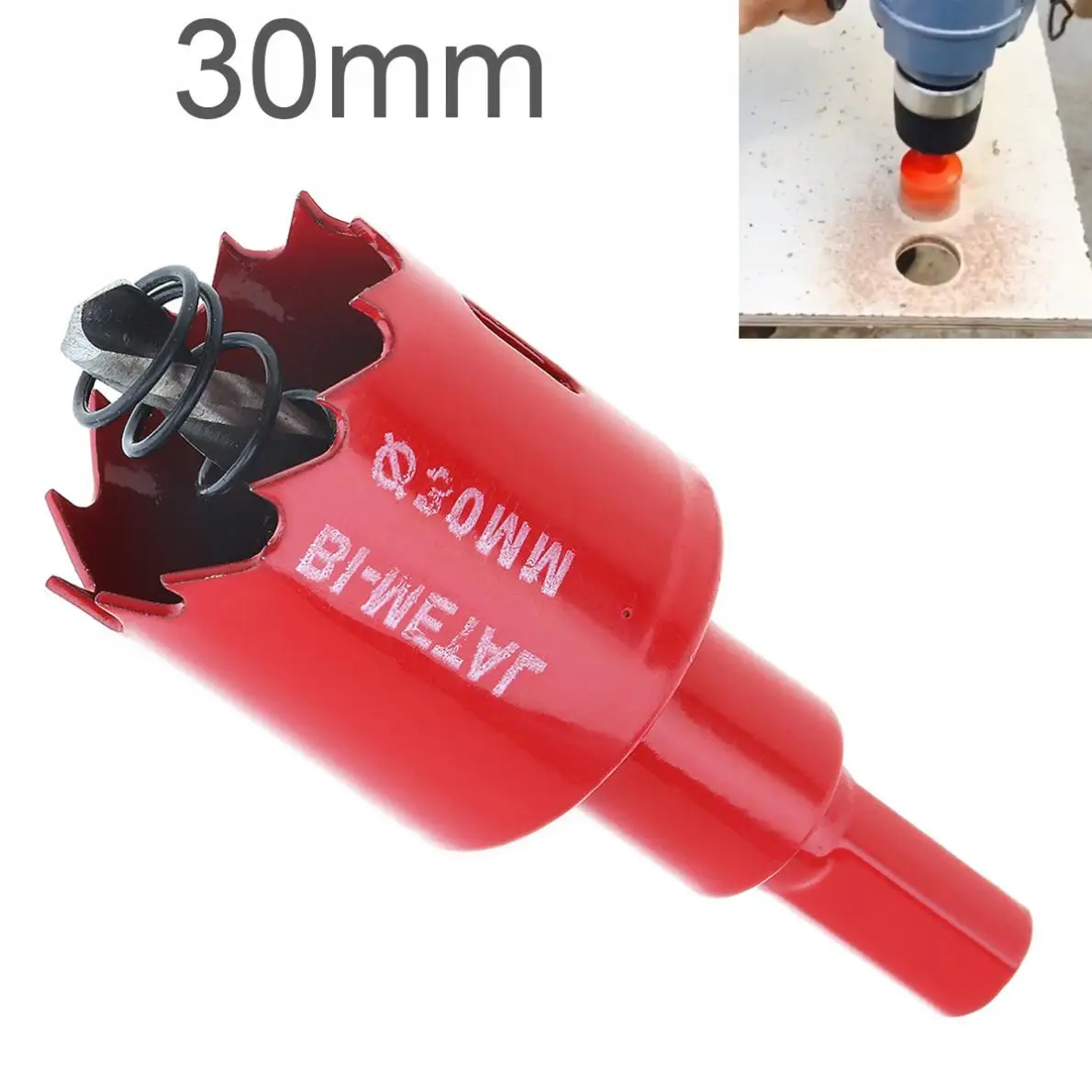 15/16/20/25/30/35/50 millimetri M42 Bi-Metal Hole Seghe perforazione Hole Cut Tool con Seghe dente e la Primavera per Piastra PVC/Lavorazione Del Legno