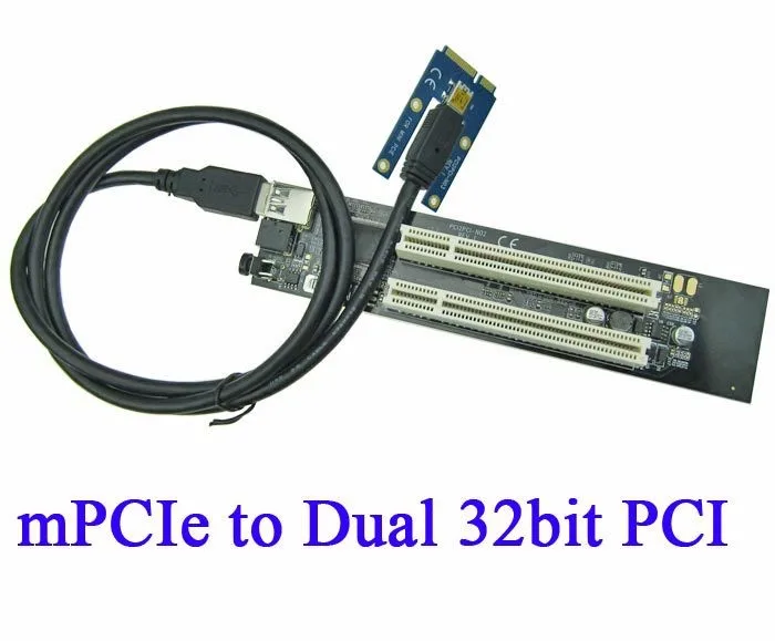 WHITE - Câble adaptateur PCI express vers PCI, carte riser mini PCI E WHITE - Câble adaptateur PCI express vers PCI, carte riser mini PCI E