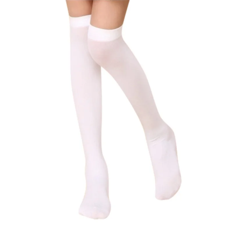 3-12Y Kids Sock Candy Color Baby Knee High Long Socks Girl Children Accessories New 10 Colors Solid Polyester