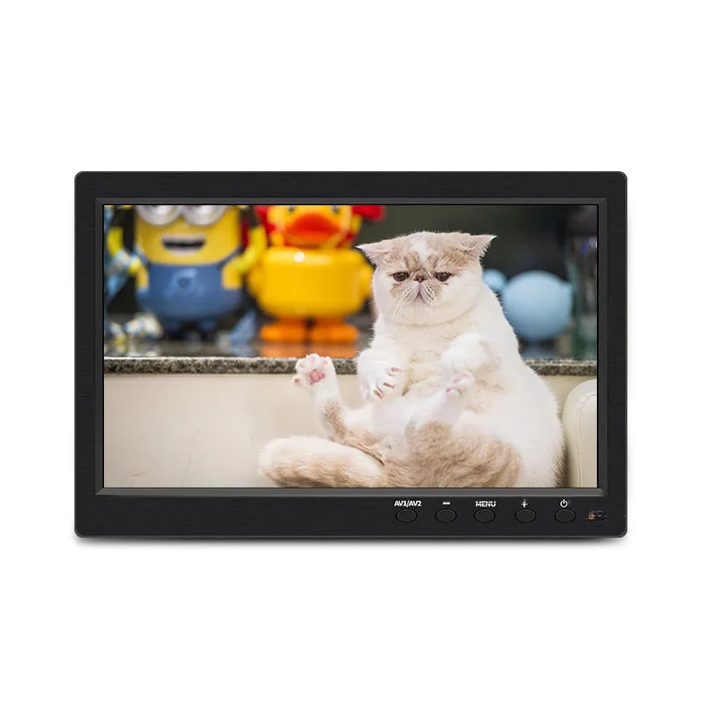 10.1 Inch 1024 * 600 HDMI-compatible VGA AV Display Screen For Car Reversing IPS Display Screen For Raspberry BNC 5 Channel