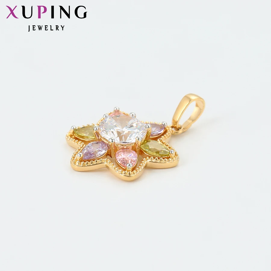 Xuping Jewelry Fashion Elegant Charming New Hexagonal Star Slide Pendant for Women Valentine\'s Day Gifts 34010