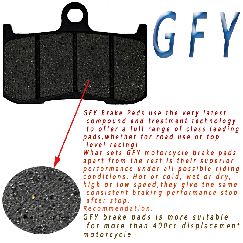 Motorcycle Brake Pads Rear For KYMCO Agility 150 R16 (C30000)(16" wheels) 2008-2012 Activity 200i R16 2010-2012 Like 200 i 09-15 image 5